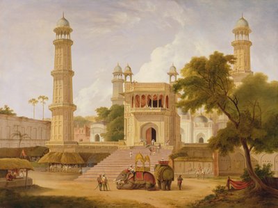 Indian Temple, said to be the Mosque of Abo-ul-Nabi, Muttra, 1827 by Rev. Edward Thomas Daniell